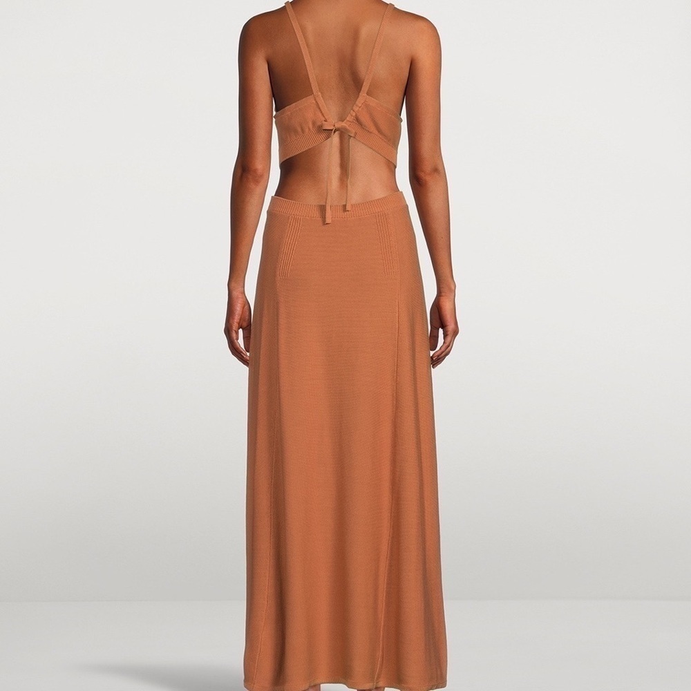 NWT ba&sh Alula knit Cutout Maxi Dress - Picture 3 of 11